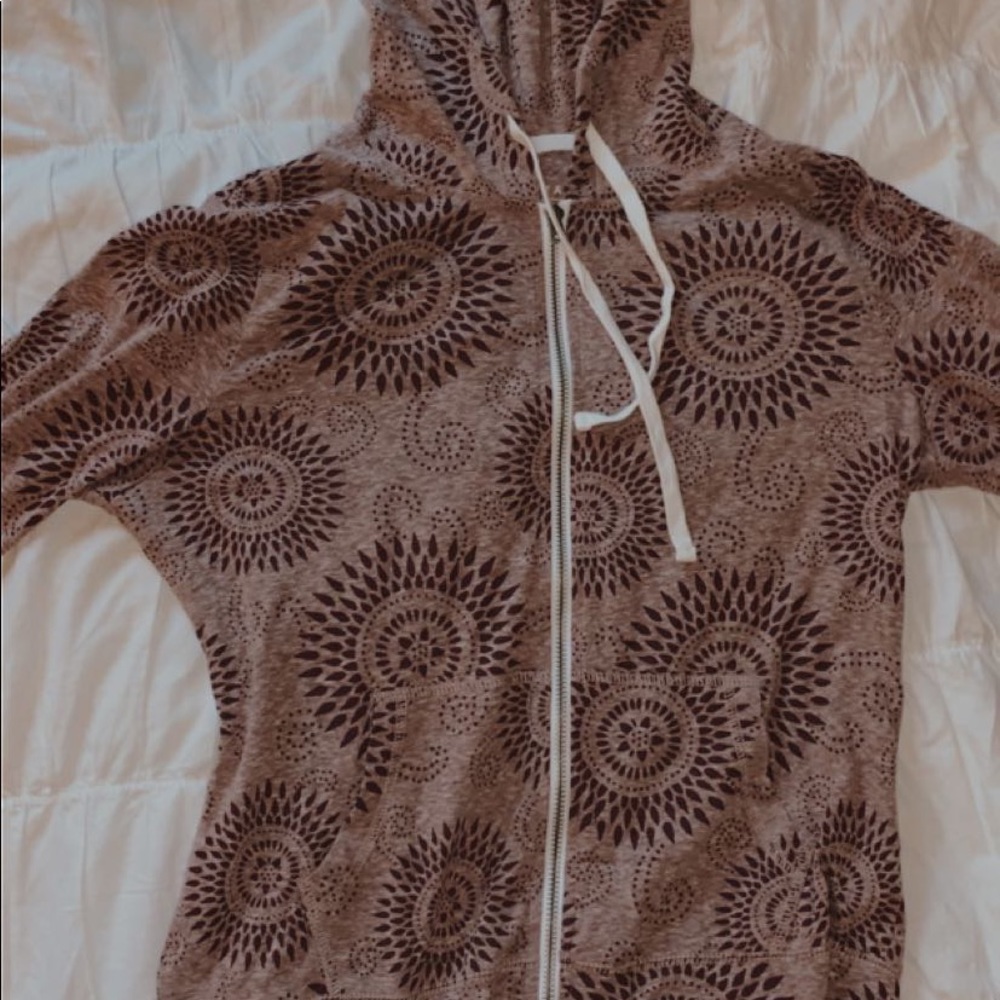 Purple Floral Aeropostale Zip-up hoodie